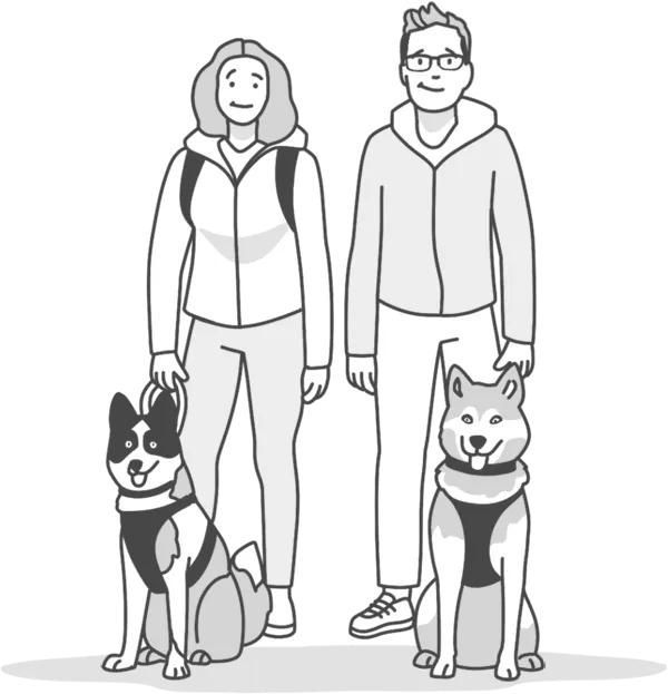 An illustration of The Vissers family